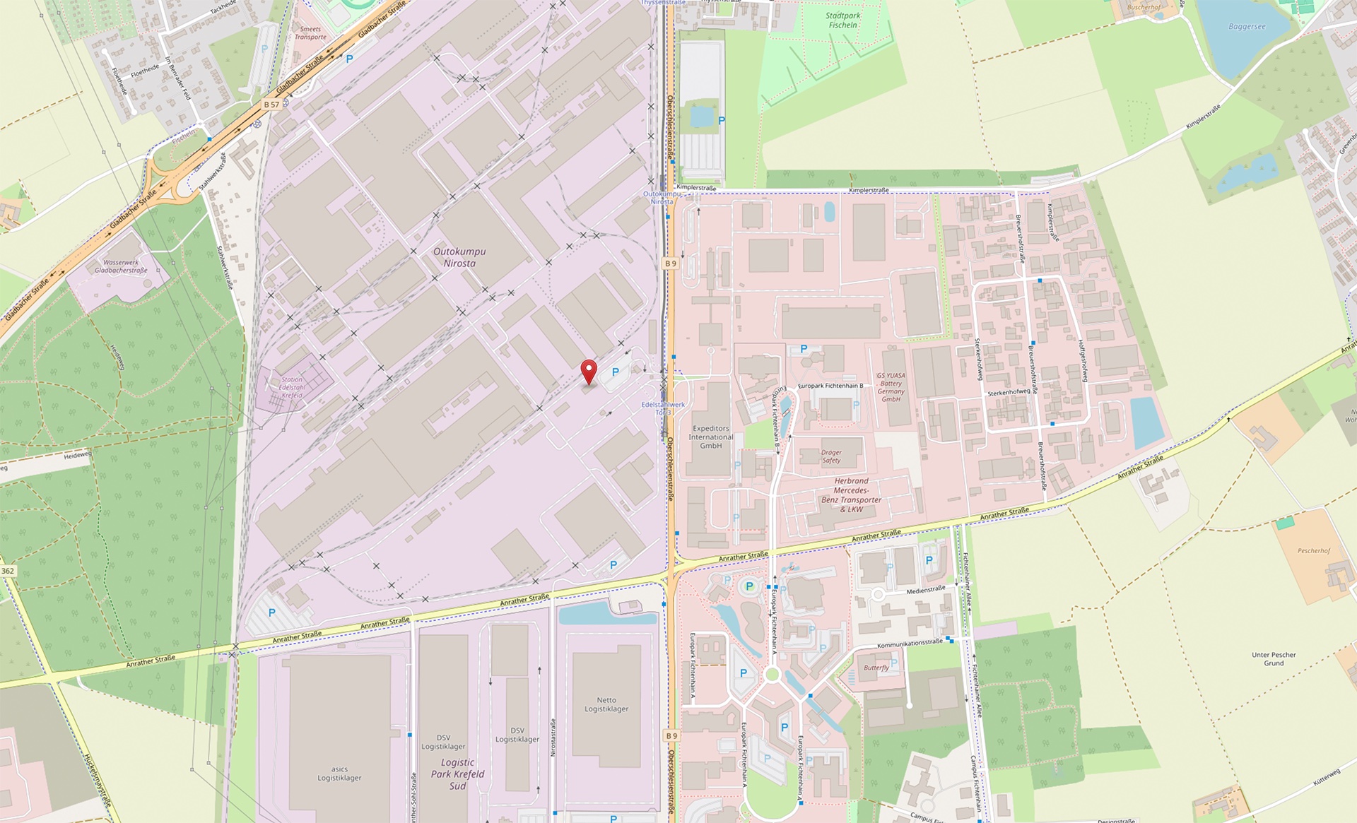 Standort DSW – Deutsche Sonderwerkstoffe GmbH, Oberschlesienstraße 16, Krefeld
